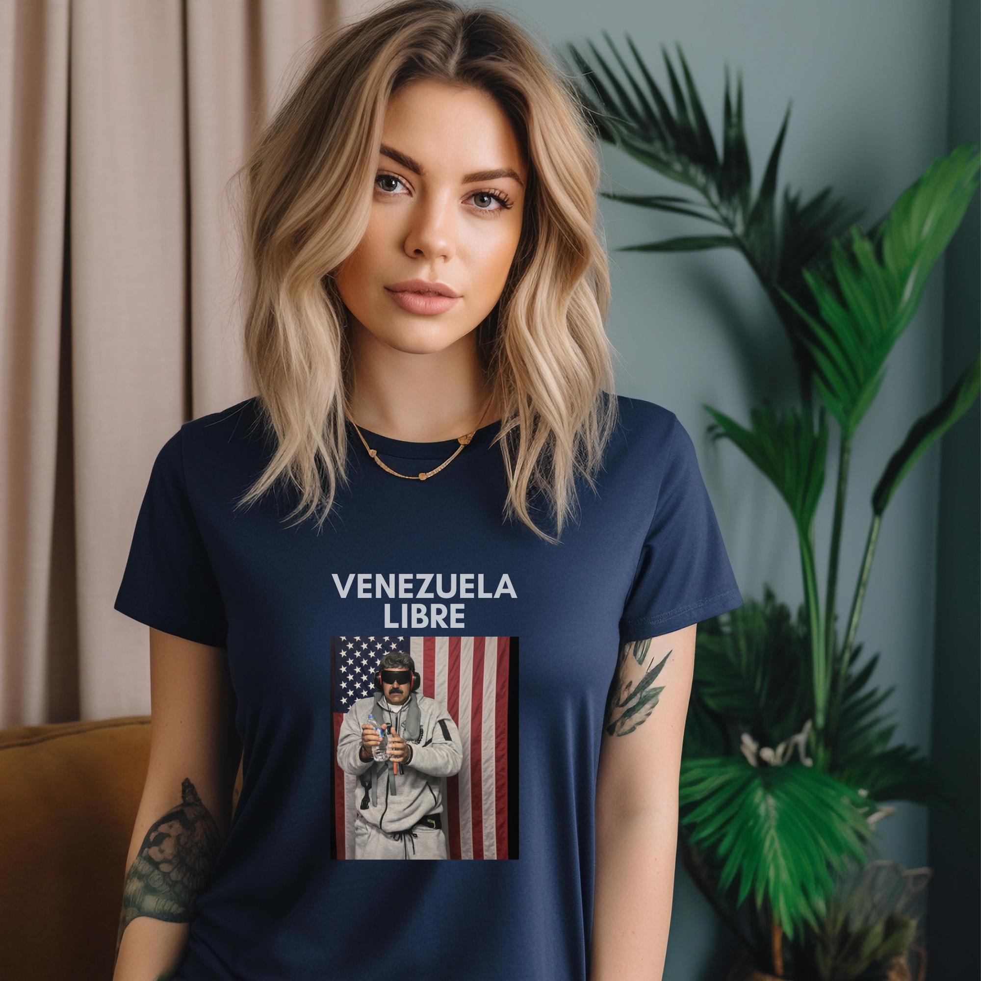 Maduro captured T-shirt,Venezuela Libre