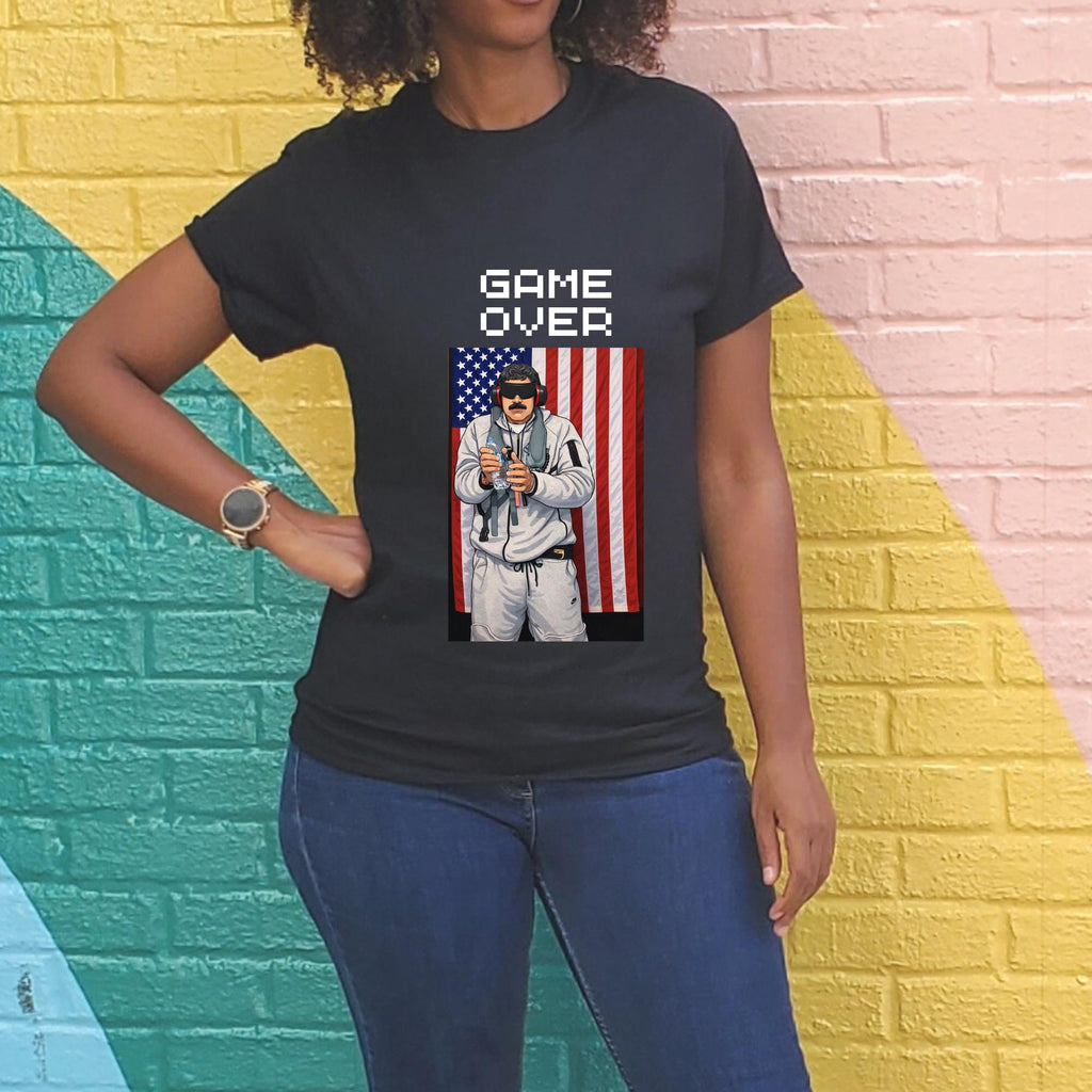 Maduro captured T-shirt, free Venezuela Game Over