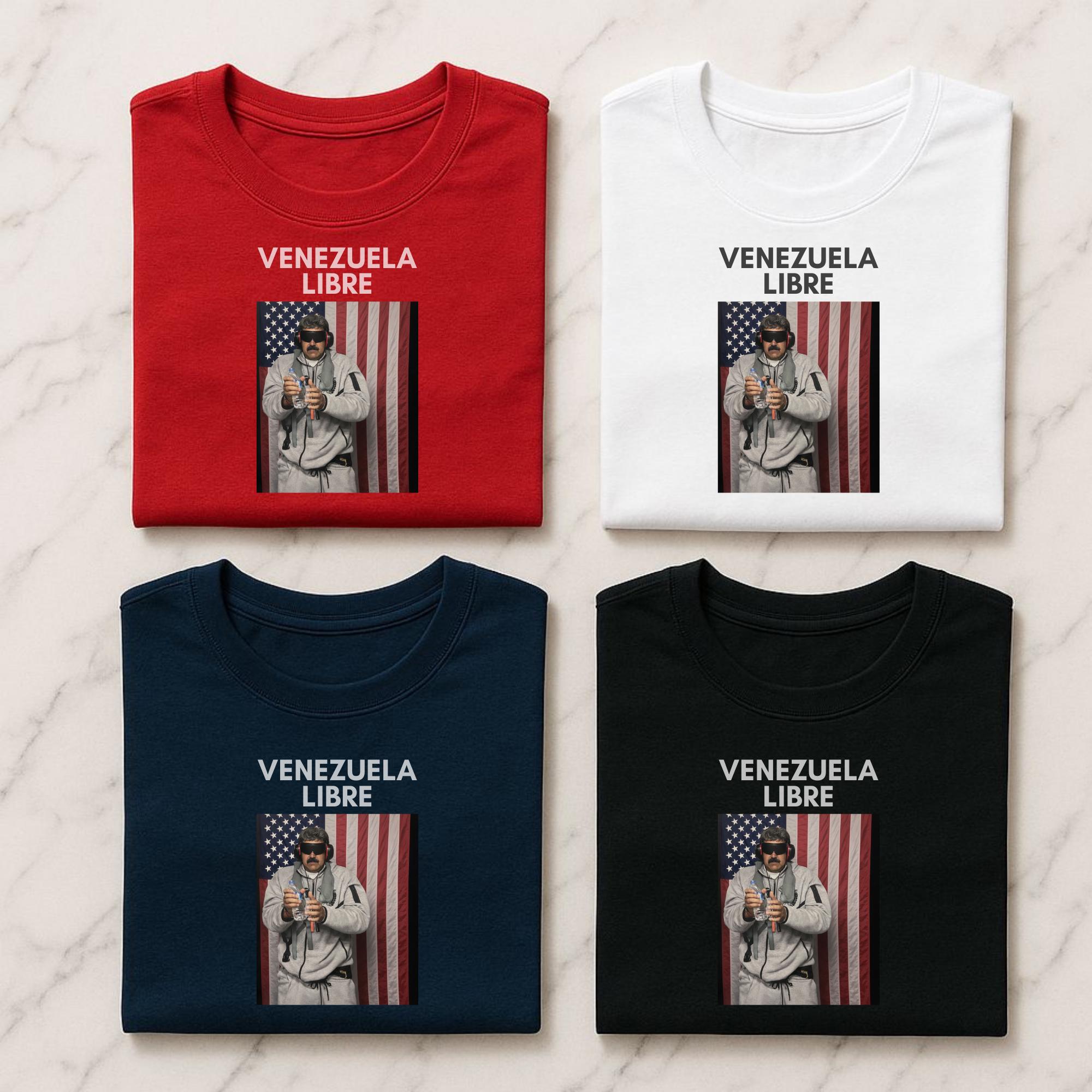Maduro captured T-shirt,Venezuela Libre