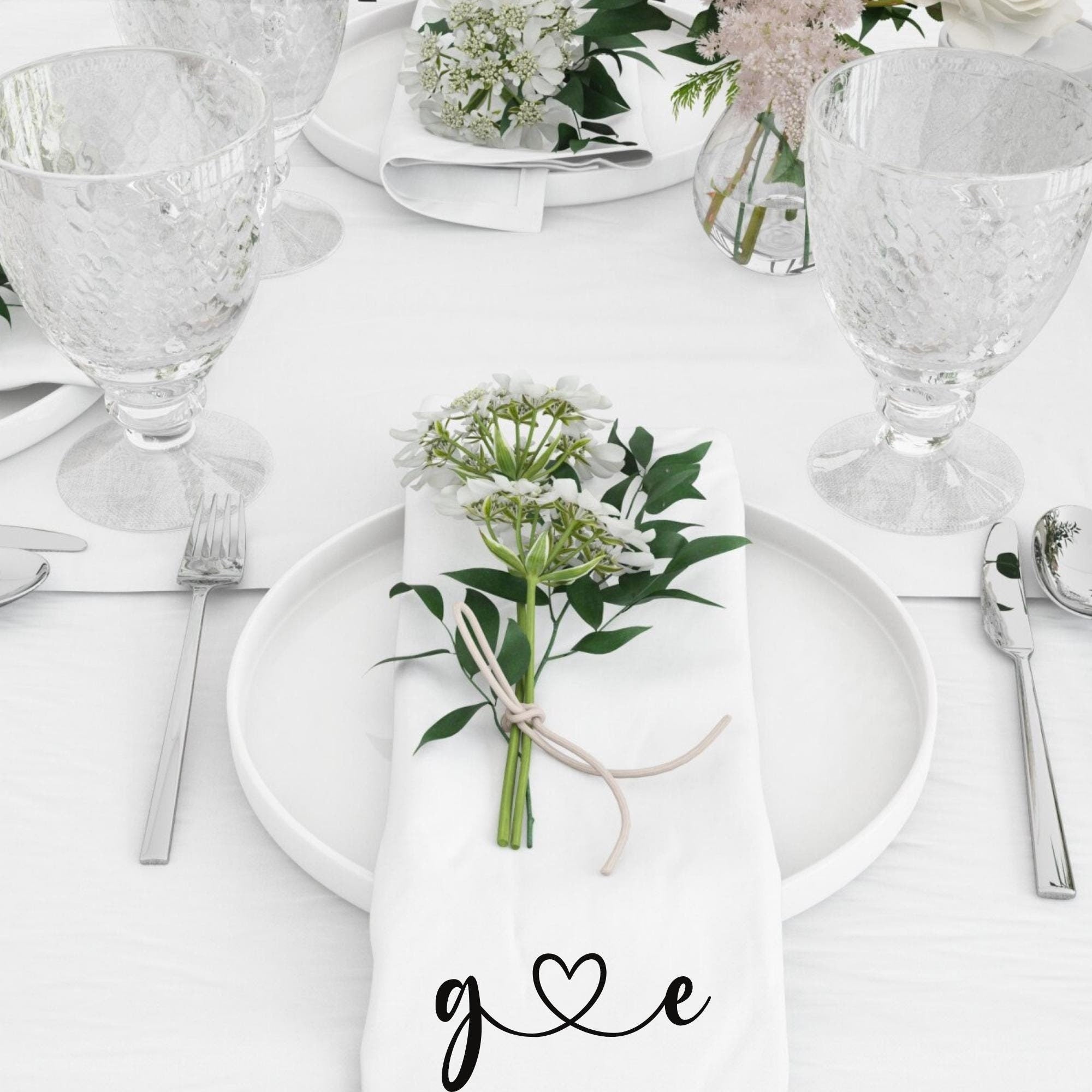 Custom logo or text napkin