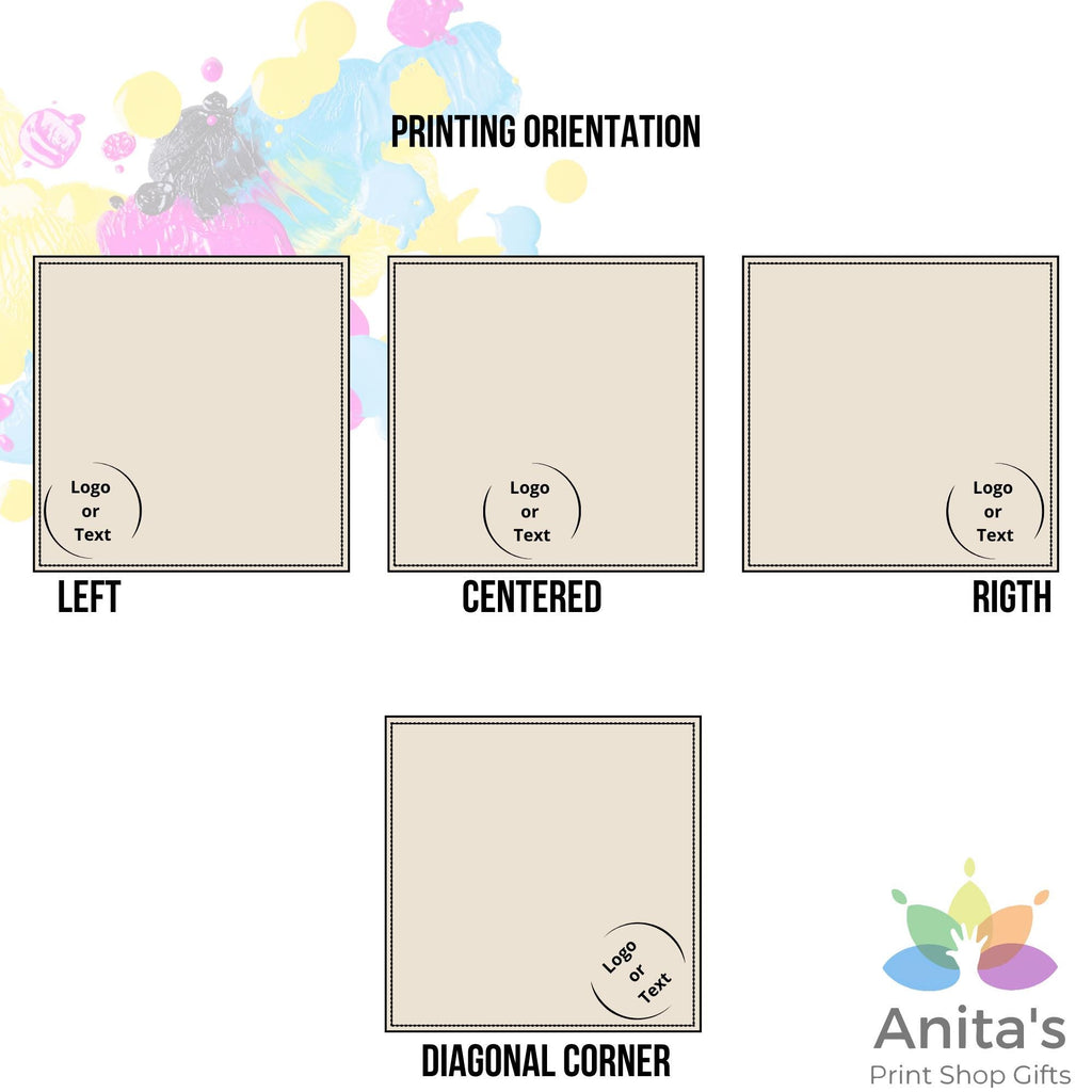 Custom logo or text napkin